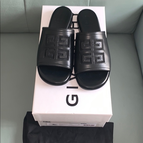 Givenchy Shoes - GIVENCHY  Cutout 4G Logo Slide Sandal
